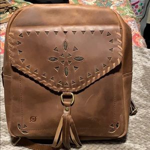 Born genuine leather backpack